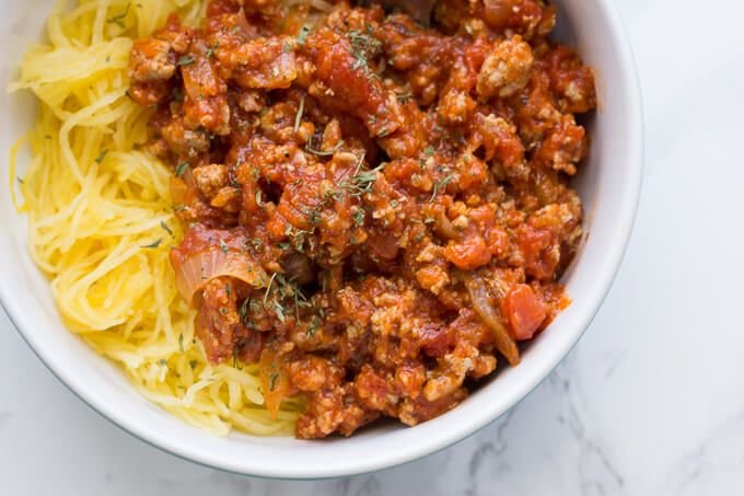 5 Ingredient Spaghetti Squash With Pasta Sauce