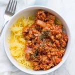 5 ingredient spaghetti squash with pasta sauce 2
