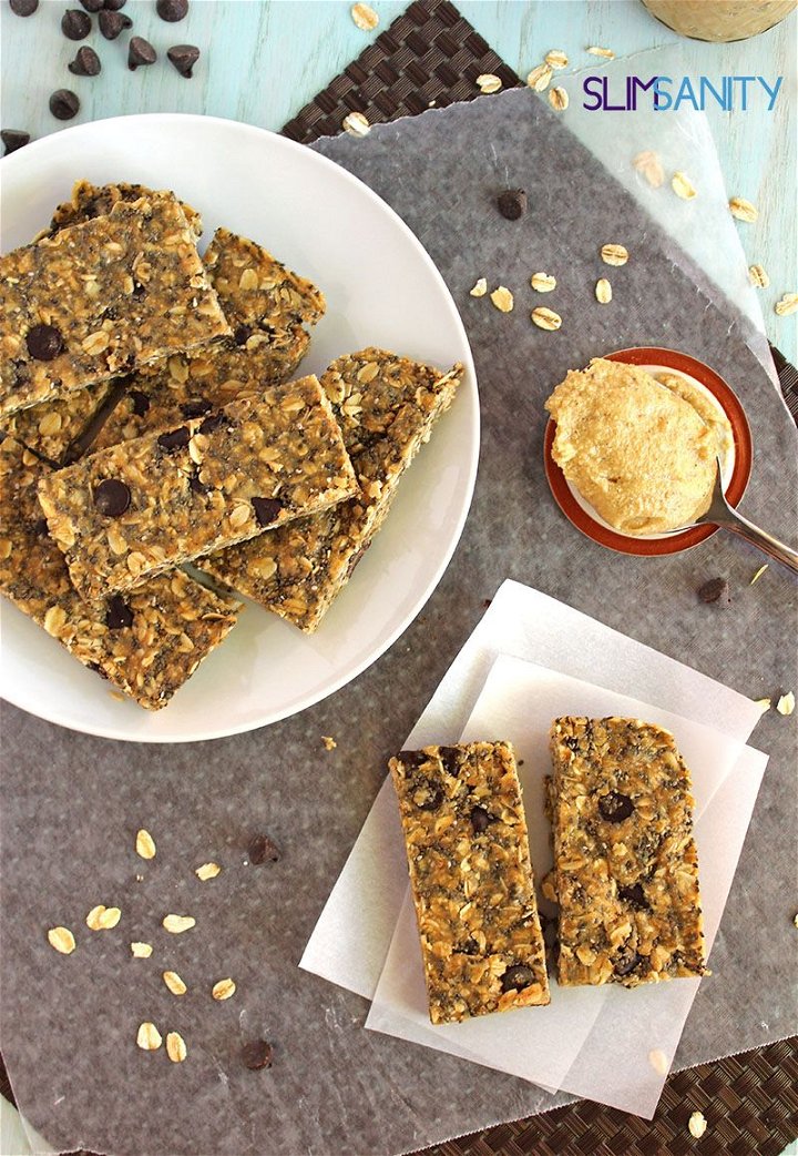 Peanut Butter Chia Granola Bars