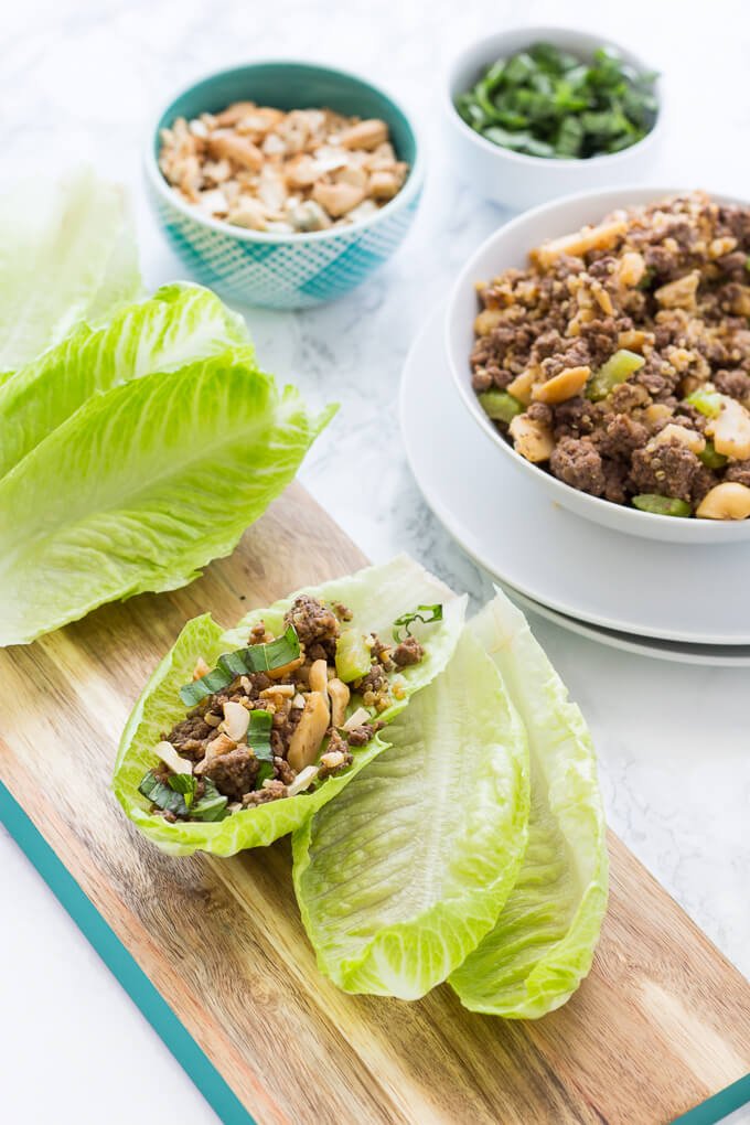 Beef Cashew Lettuce Wraps 3