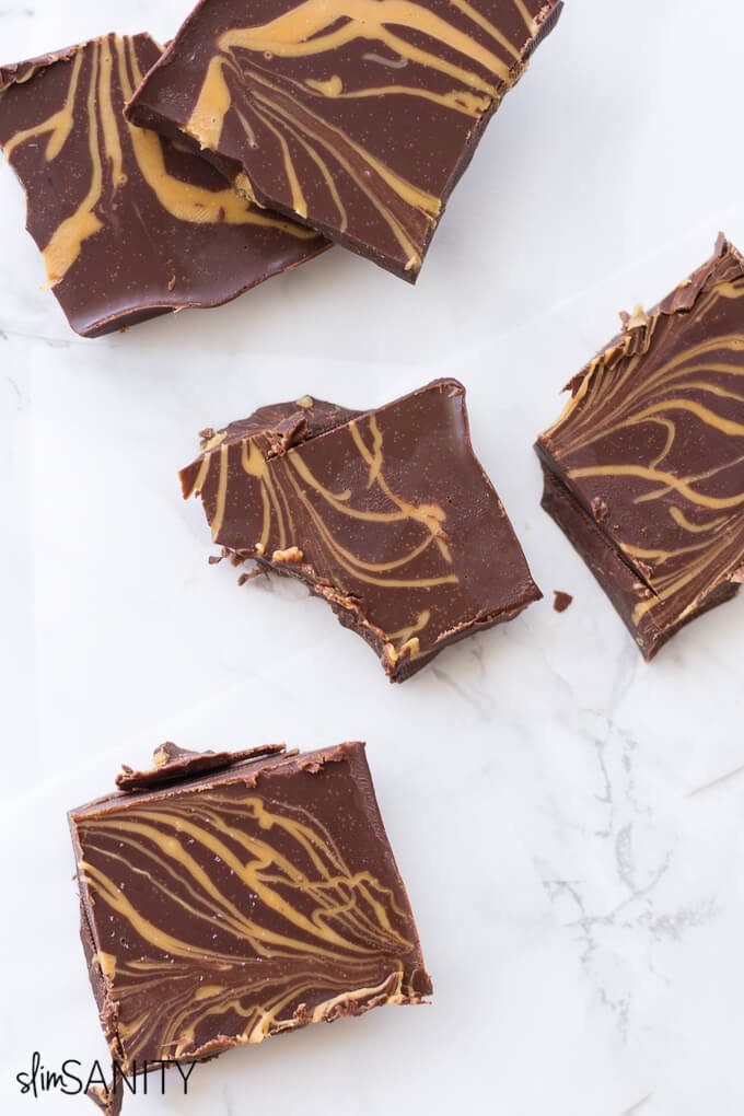 No Bake Healthy Peanut Butter Fudge 12