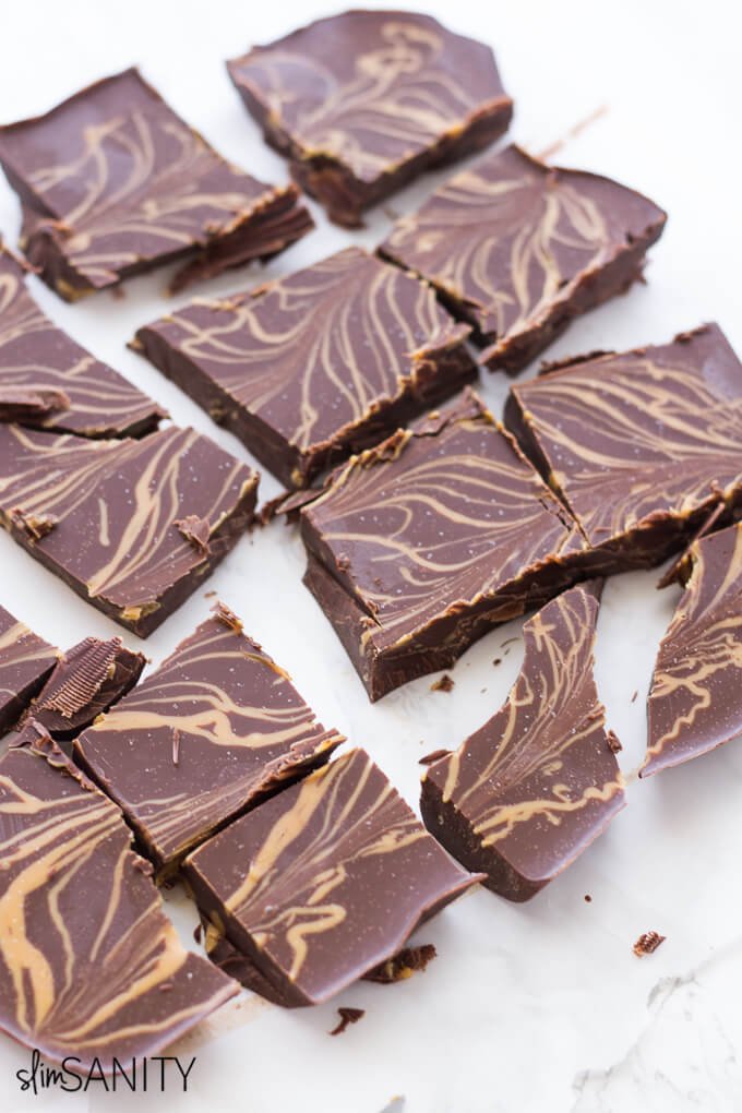 No-Bake Peanut Butter & Chocolate Vegan Fudge