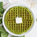 Spinach Protein Waffles 2 min