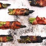 bacon wrapped asparagus on the grill