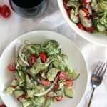 cucumber salad with creamy dill dressing 3 1