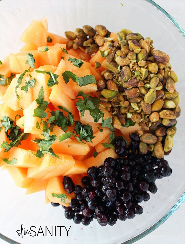 mint and pistachio fruit salad 1 1