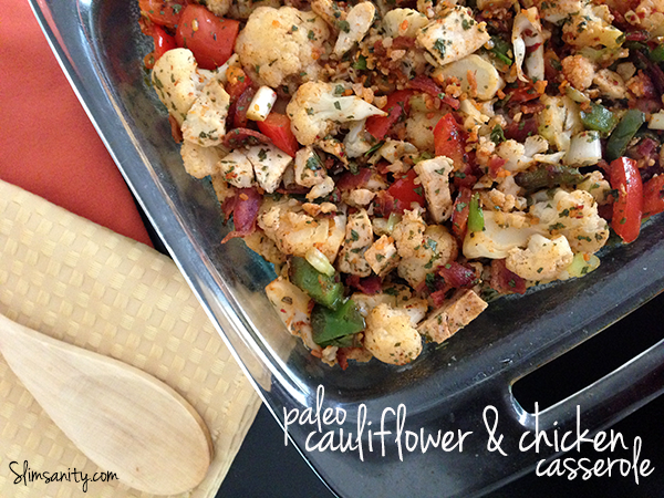 paleo cauliflower chicken casserole1